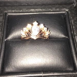 Lovely Rose Gold Crown Ring